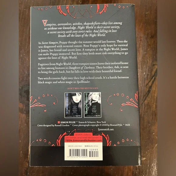 NIGHT WORLD set of 3 new Teen Vampire books LJ Smith - Picture 5 of 6